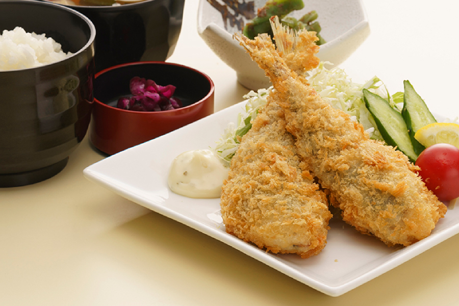 厚アジフライ定食
