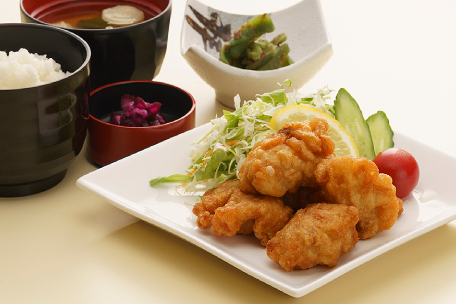 鳥から揚げ定食